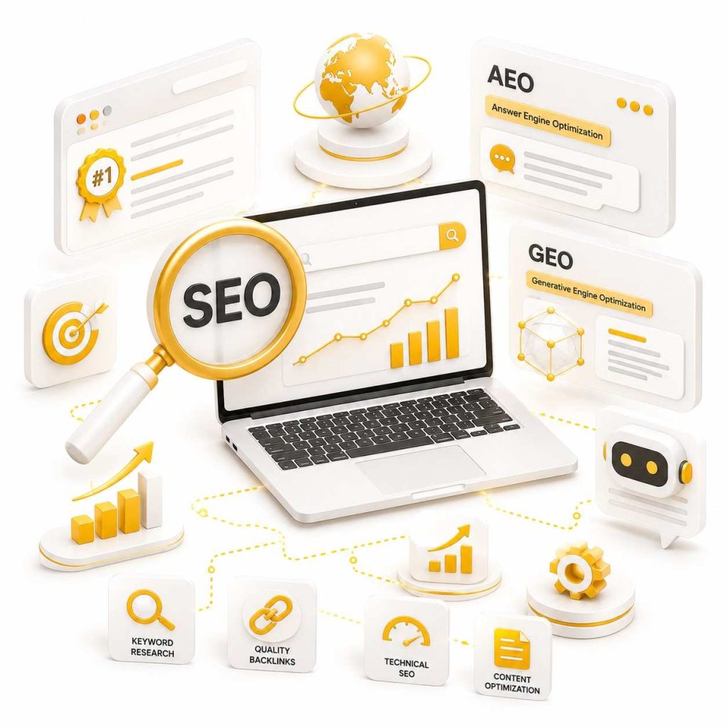 SEO.AEO.GEO services in Hyderabad